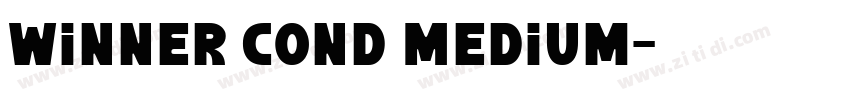 Winner Cond Medium字体转换